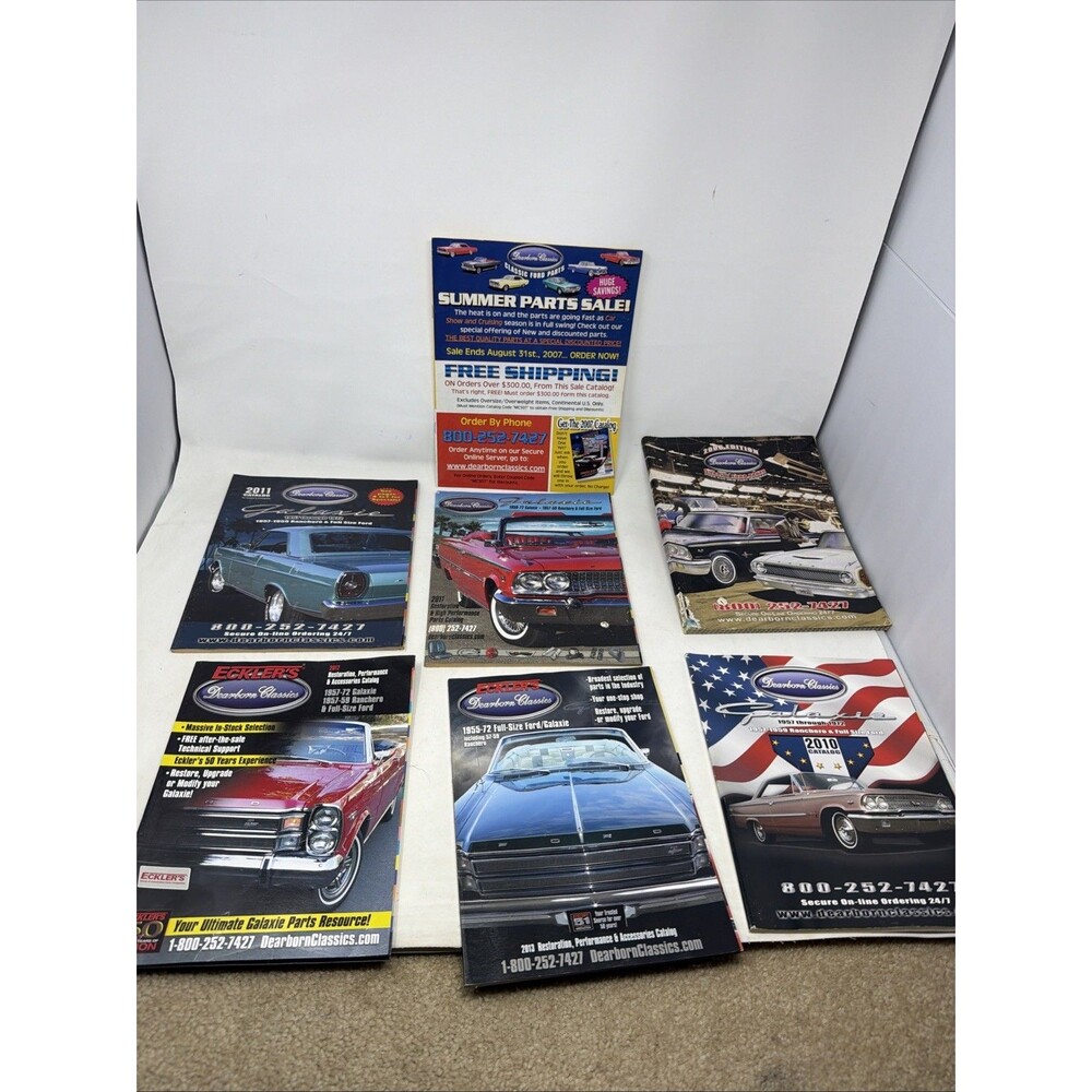 Lot Of 6 Dearborn Classics Ecklers Ford Falcon Auto Parts Catalog Magazines 2011